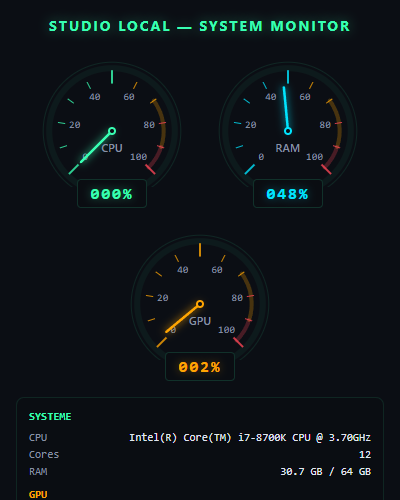 Moniteur de ressources système